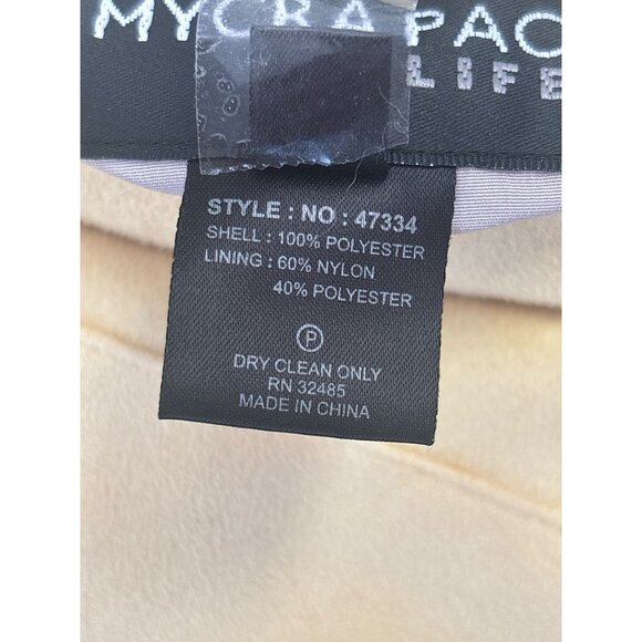 Mycra Pac Life Reversible Jacket Women’s M/L – Light Yellow & Taupe Zip Front Tr - Picture 7 of 11